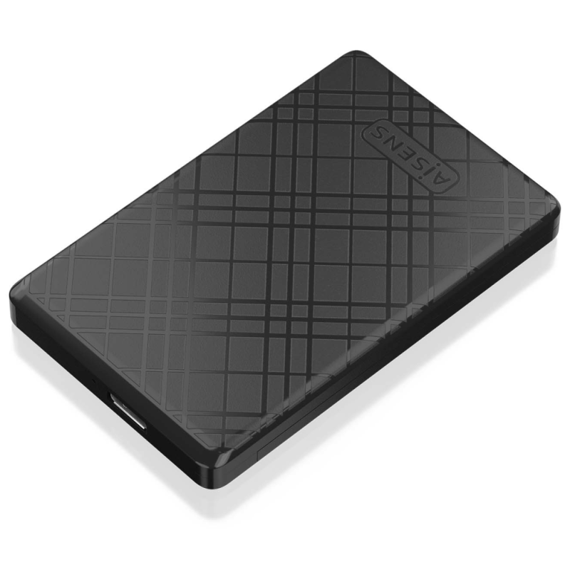 AISENS ASE-2522B caja para disco duro externo Carcasa de disco duro/SSD Negro 2.5″