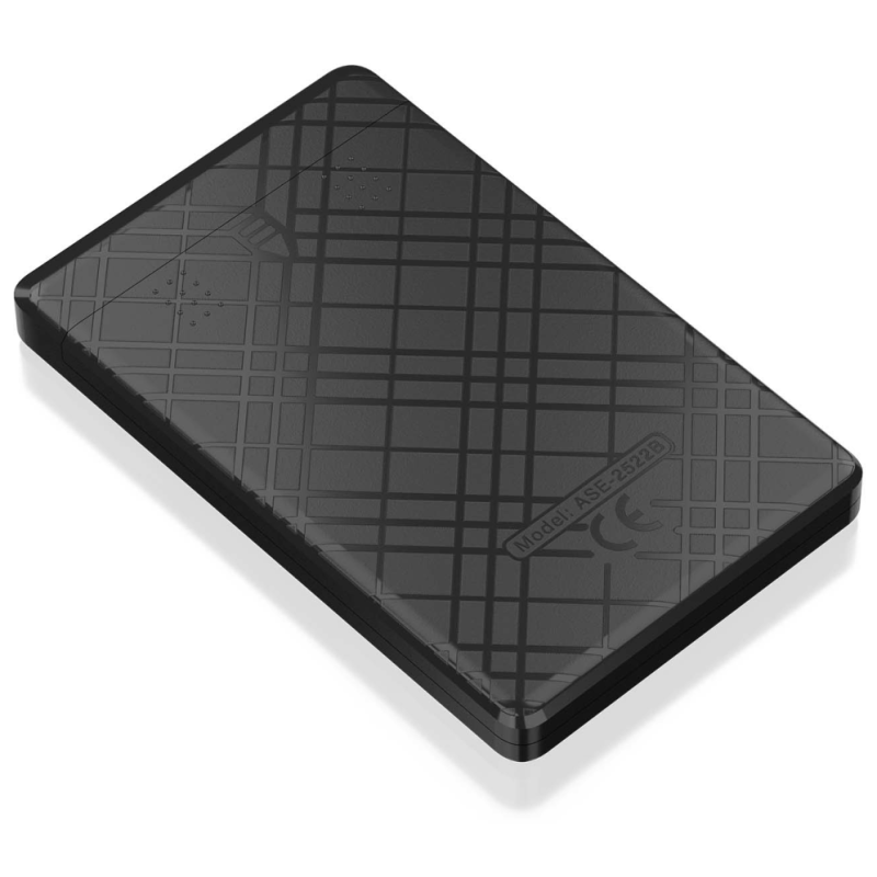 AISENS ASE-2522B caja para disco duro externo Carcasa de disco duro/SSD Negro 2.5″