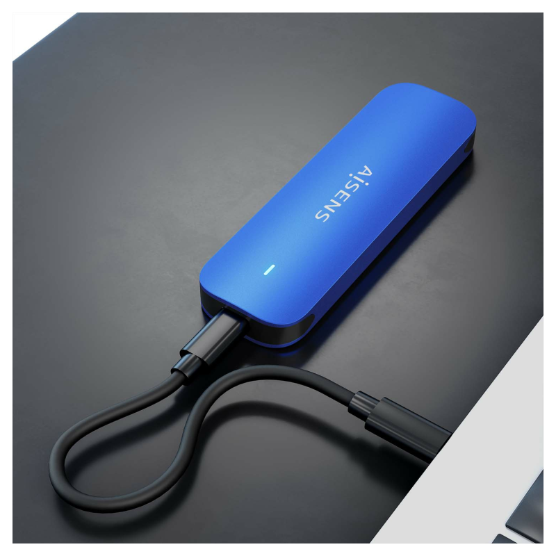 AISENS ASM2-026BLU caja para disco duro externo Caja externa para unidad de estado sólido (SSD) Azul M.2