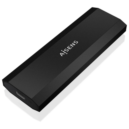 AISENS ASM2-028B caja para disco duro externo Caja externa para unidad de estado sólido (SSD) Negro