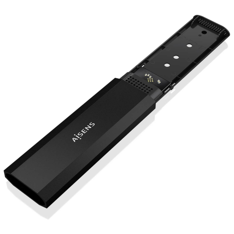 AISENS ASM2-028B caja para disco duro externo Caja externa para unidad de estado sólido (SSD) Negro