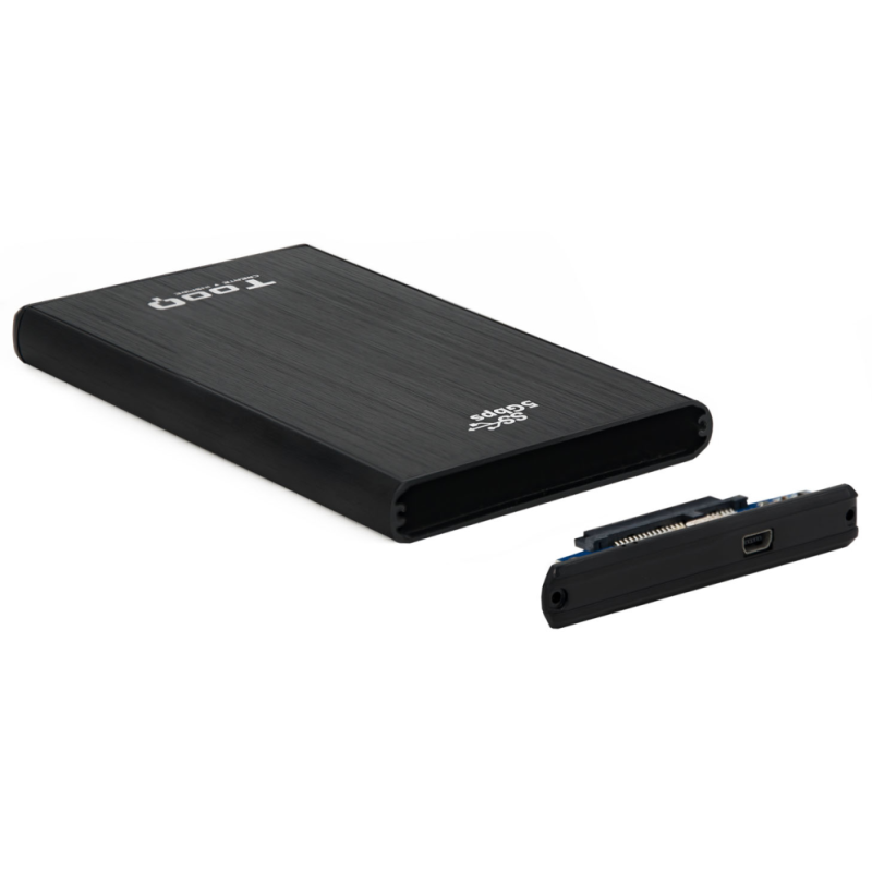 TooQ TQE-2522B caja para disco duro externo Caja de disco duro (HDD) Negro 2.5″