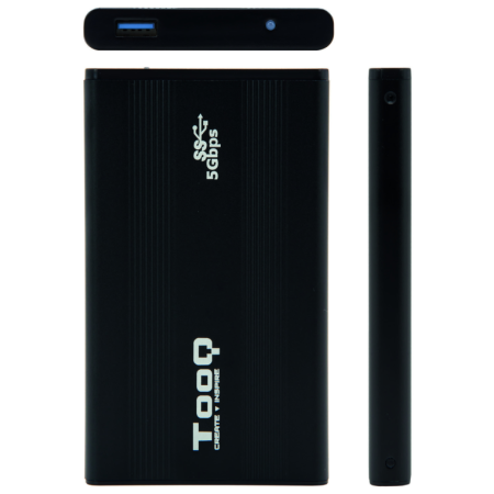 TooQ TQE-2524B caja para disco duro externo Caja de disco duro (HDD) Negro 2.5″