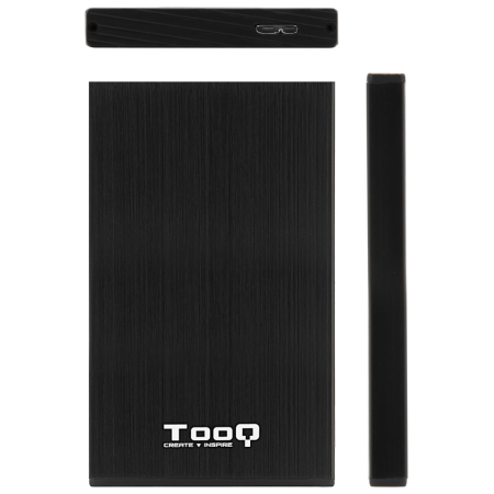 TooQ TQE-2527B caja para disco duro externo Caja de disco duro (HDD) Negro 2.5″