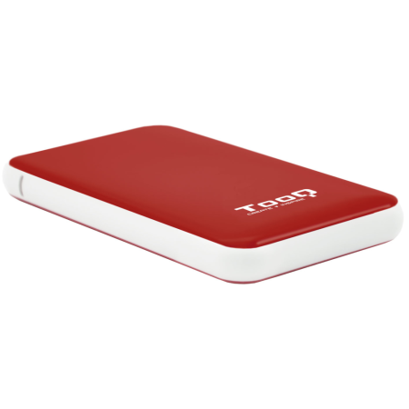 TooQ TQE-2528R caja para disco duro externo Caja externa para unidad de estado sólido (SSD) Rojo 2.5″