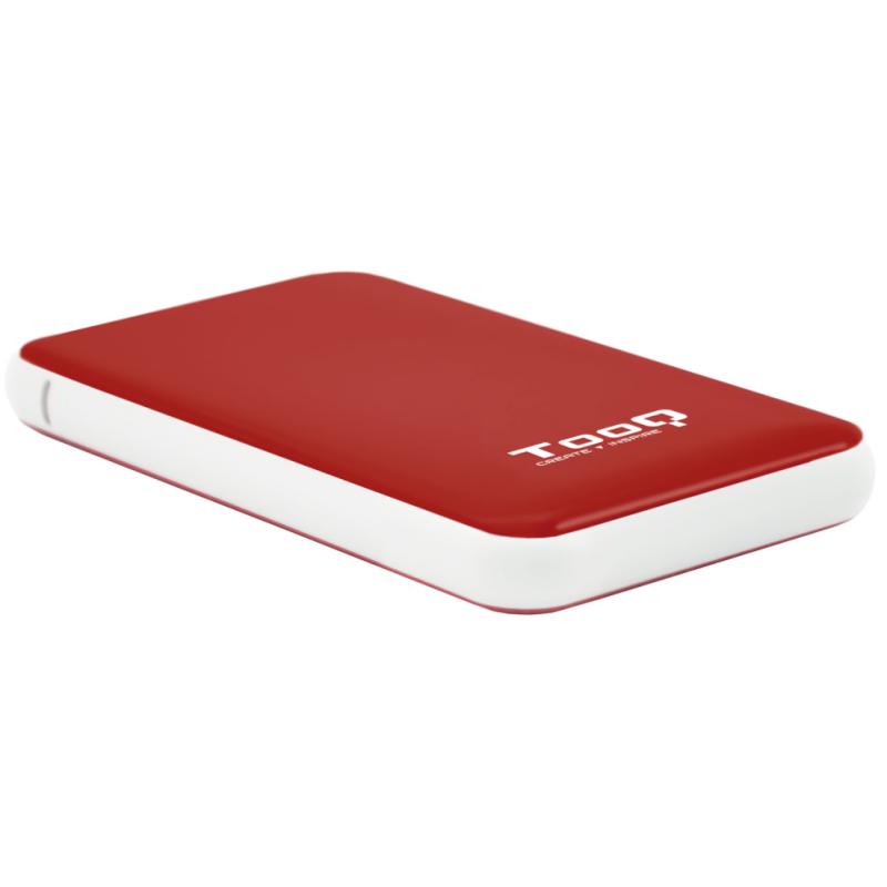 TooQ TQE-2528R caja para disco duro externo Caja externa para unidad de estado sólido (SSD) Rojo 2.5″