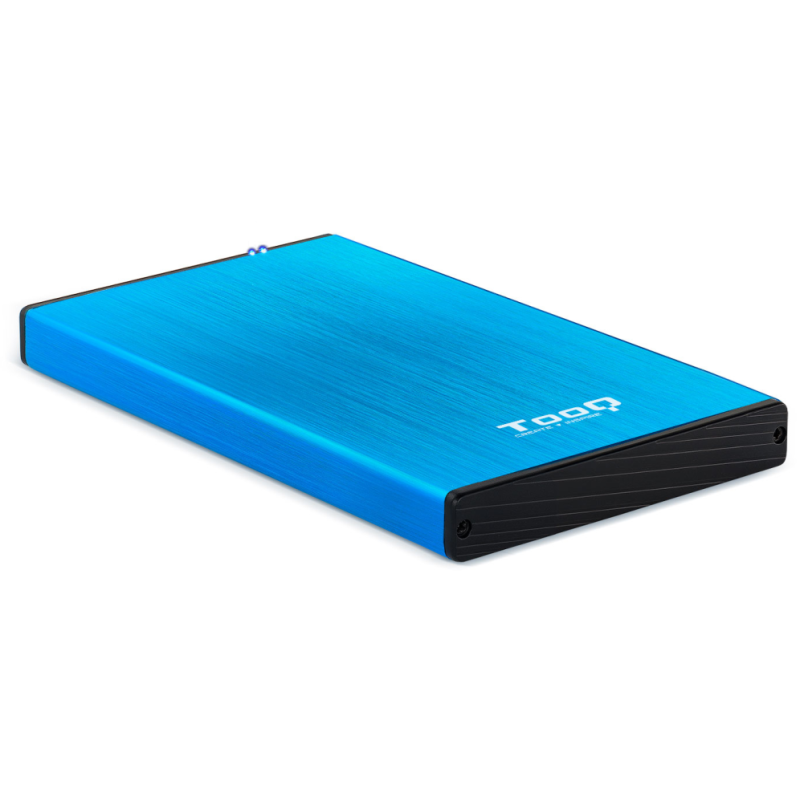 TooQ TQE-2527BL caja para disco duro externo Caja de disco duro (HDD) Negro, Azul 2.5″