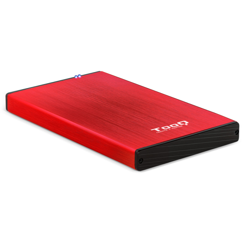 TooQ TQE-2527R caja para disco duro externo Caja de disco duro (HDD) Negro, Rojo 2.5″