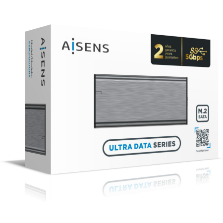 AISENS Caja Externa M.2 (NGFF) ASM2-007GRY SATA A USB3.1 Gen1, Gris