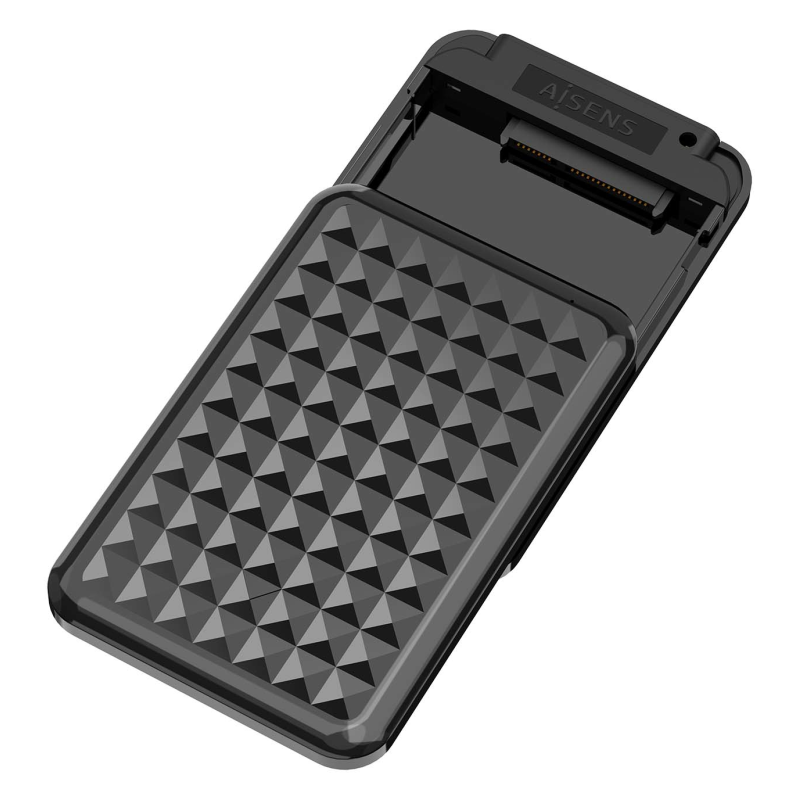 AISENS Caja Externa 2,5? 9.5mm SATA a USB3.0/USB3.1 Gen1, Negra