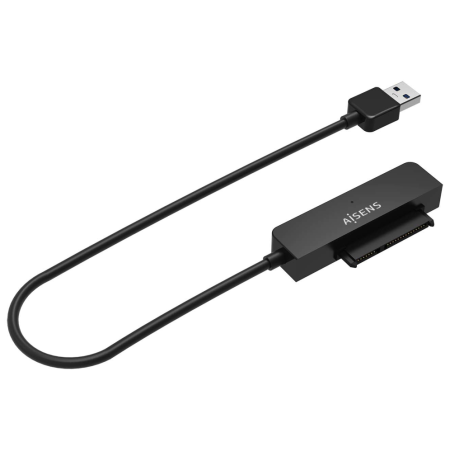 AISENS Adaptador SATA a USB-A USB3.0/USB3.1 Gen1 para Discos Duros 2.5?, Negro