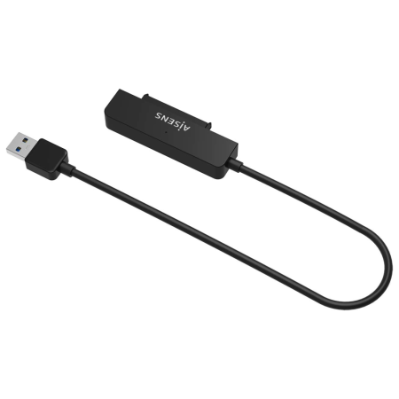 AISENS Adaptador SATA a USB-A USB3.0/USB3.1 Gen1 para Discos Duros 2.5?, Negro