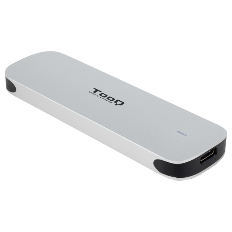 TooQ Caja Externa para SSD M.2 NGFF, Plata