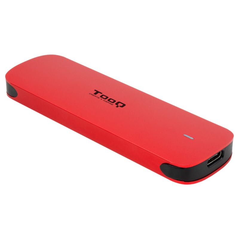 TooQ Caja externa para SSD M.2 NVMe, Rojo