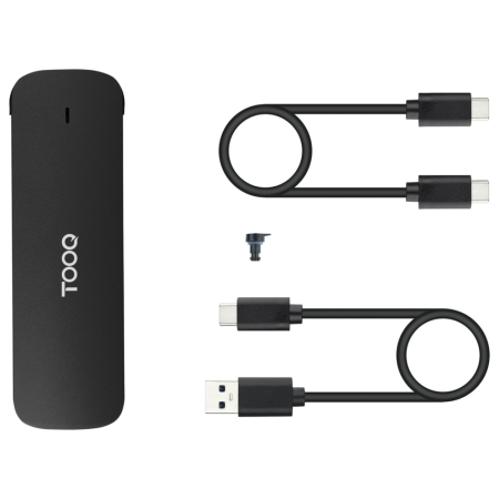 TooQ Caja Externa para SSD M.2 NVMe, Negro