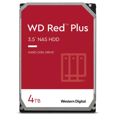 Western Digital Red Plus disco duro interno 4 TB 5400 RPM 256 MB 3.5″ Serial ATA III