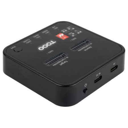 TooQ Docking Station USB-C 3.2 Gen 2 Dual Bay para SSD M.2 NGFF/NVMe Clonador, Negro
