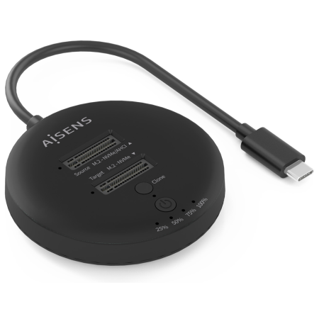 AISENS ASDS-2M2N05-BK base de conexión para disco duro USB 3.2 Gen 2 (3.1 Gen 2) Type-C