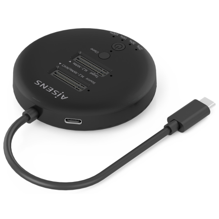 AISENS ASDS-2M2N05-BK base de conexión para disco duro USB 3.2 Gen 2 (3.1 Gen 2) Type-C