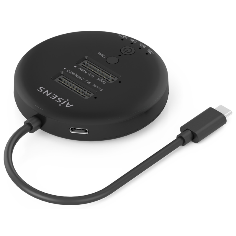 AISENS ASDS-2M2N05-BK base de conexión para disco duro USB 3.2 Gen 2 (3.1 Gen 2) Type-C