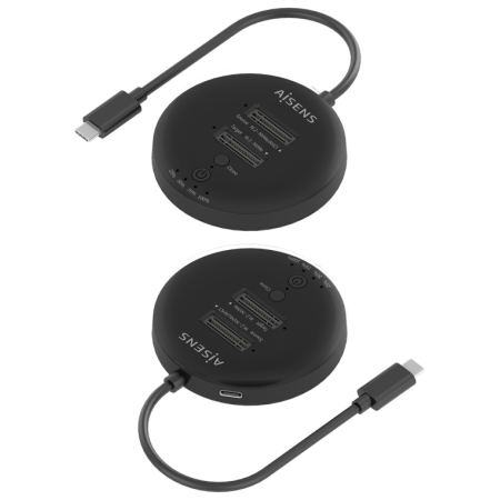 AISENS ASDS-2M2N05-BK base de conexión para disco duro USB 3.2 Gen 2 (3.1 Gen 2) Type-C