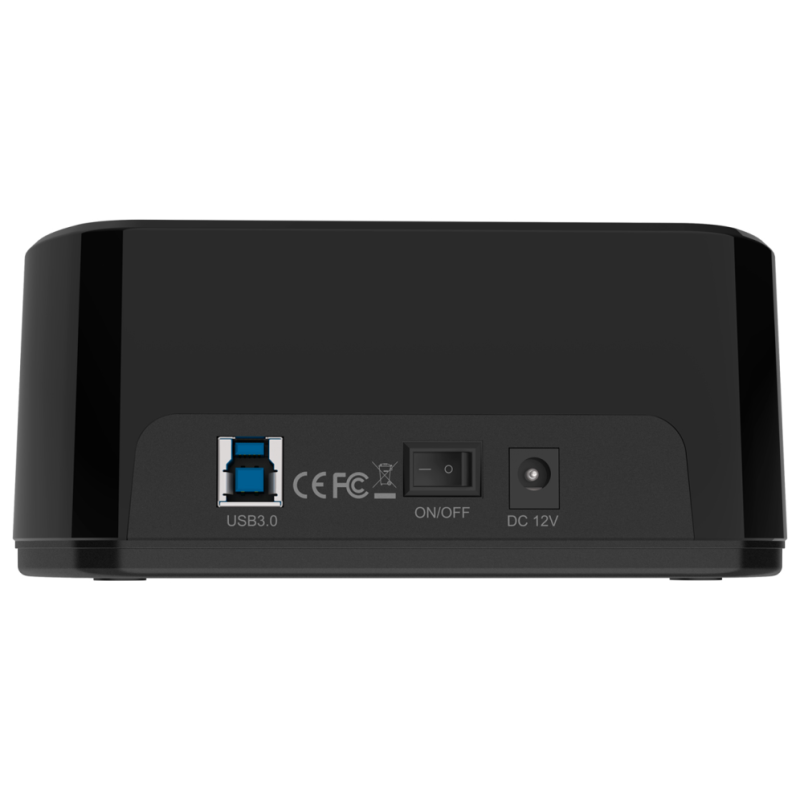 AISENS Estacion de Docking de Doble Bahia ASDS-D03B SATA 2.5/3.5 a USB 3.0/3.1 Gen1, Clone, Negra