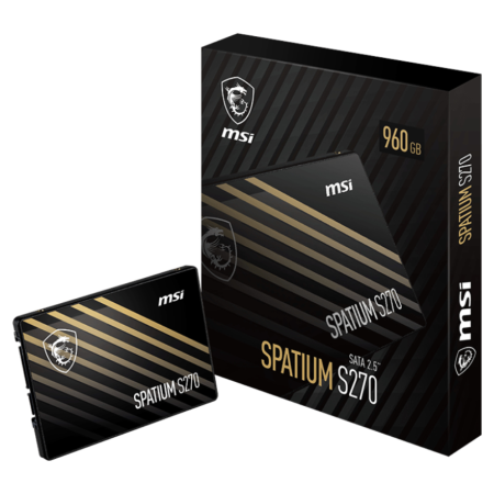 MSI Spatium S270 SATA 2.5 960GB 2.5″ Serial ATA III 3D NAND