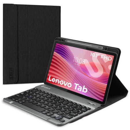 SUBBLIM Funda Tablet Keytab Pro BT Compatible con Lenovo Tab 2025 Negro Teclado BT Bater