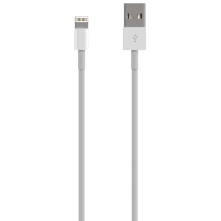 AISENS Cable Lightning A USB 2.0, Lightning/M-USB A/M, Blanco, 0.5 m