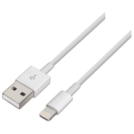 AISENS A102-0036 cable de conector Lightning 2 m Blanco