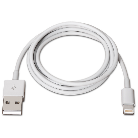 AISENS A102-0036 cable de conector Lightning 2 m Blanco