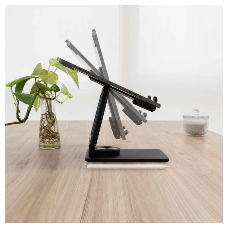 TooQ Soporte de Sobremesa Ajustable para Móvil o Tablet de hasta 12,9”