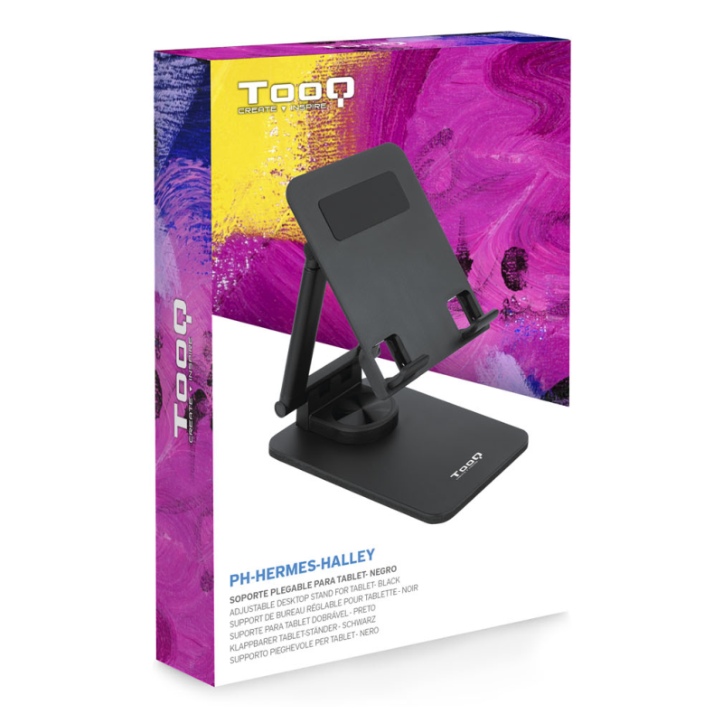TooQ Soporte de Sobremesa Ajustable para Móvil o Tablet de hasta 12,9”