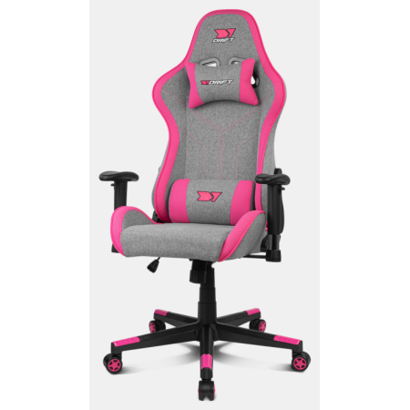 DRIFT DR90 PRO Silla para videojuegos de PC Asiento acolchado Gris, Rosa