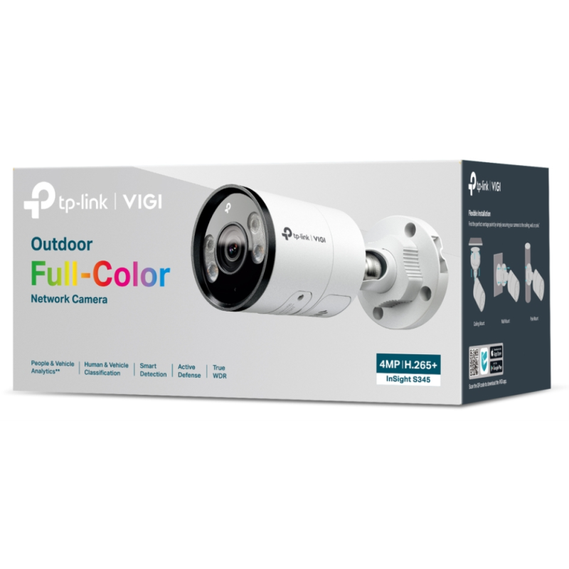 TP-Link INSIGHT S345 Bala (forma) Cámara de seguridad IP Exterior 2688 x 1520 Pixeles Pared