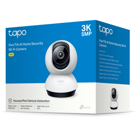 TP-Link Tapo TC74 cámara de vigilancia Bombilla Cámara de seguridad IP Interior 2880 x 1620 Pixeles Techo/Escritorio