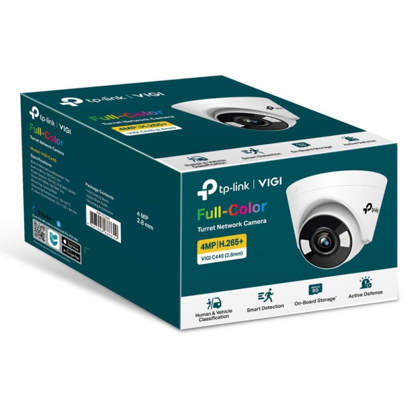 TP-Link VIGI C450 Torreta Cámara de seguridad IP Interior 2880 x 1620 Pixeles Techo