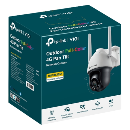 TP-Link VIGI C540-4G Torreta Cámara de seguridad IP Interior y exterior 2560 x 1440 Pixeles Techo/pared