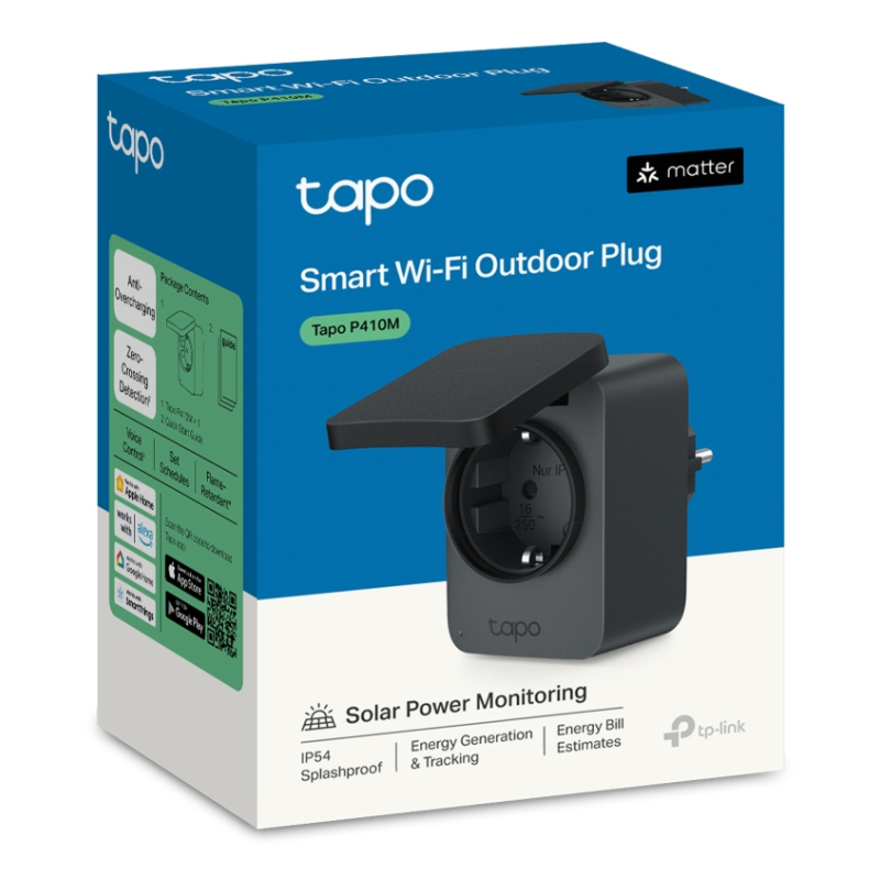 TP-Link Tapo P410M enchufe inteligente 3680 W Hogar Negro