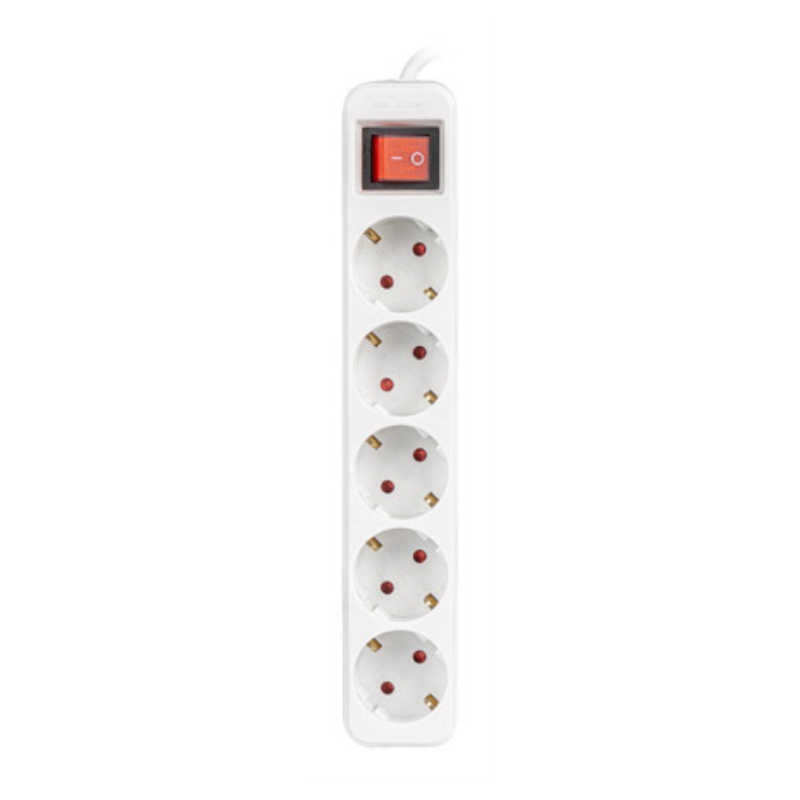 Lanberg PS1-05F-0150-W base múltiple 1,5 m 5 salidas AC Interior Blanco