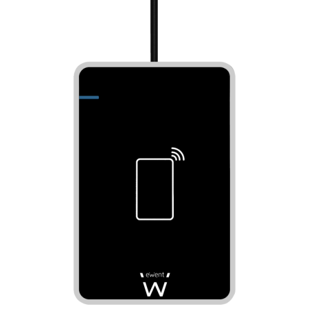 Ewent EW1053 lector de tarjeta magnética USB Negro