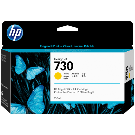 HP Cartucho de tinta DesignJet 730 amarillo de 130 ml