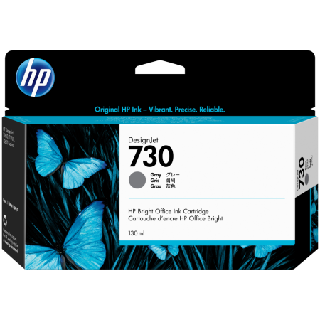 HP Cartucho de tinta DesignJet 730 gris de 130 ml