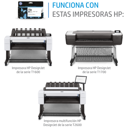 HP Cartucho de tinta DesignJet 730 amarillo de 300 ml