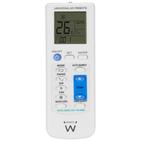 Ewent EW1579 mando a distancia Aire Acondicionado Botones