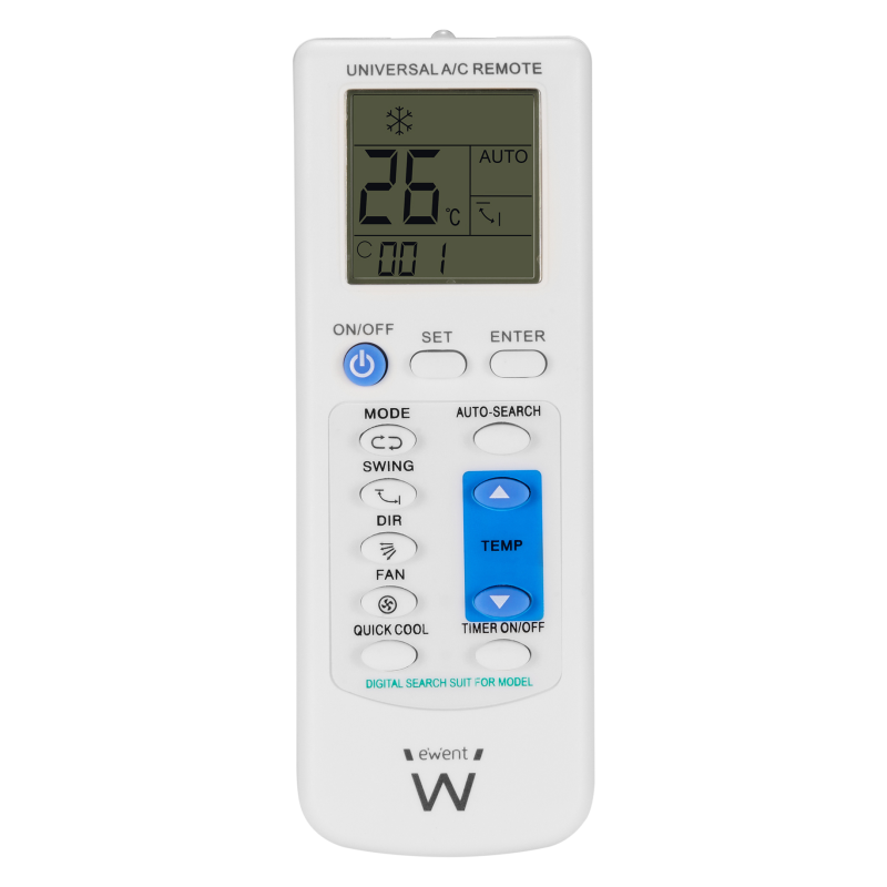 Ewent EW1579 mando a distancia Aire Acondicionado Botones