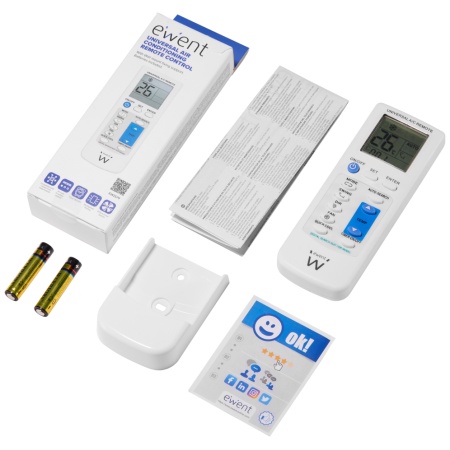 Ewent EW1579 mando a distancia Aire Acondicionado Botones