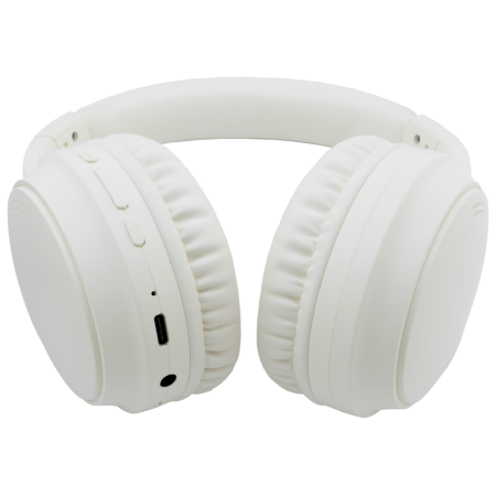 CoolBox AURICULARES BLUETOOTH 5.3 AIR40 CANCELACION RUIDO ANC BEIGE DIADEMA PLEGABLES
