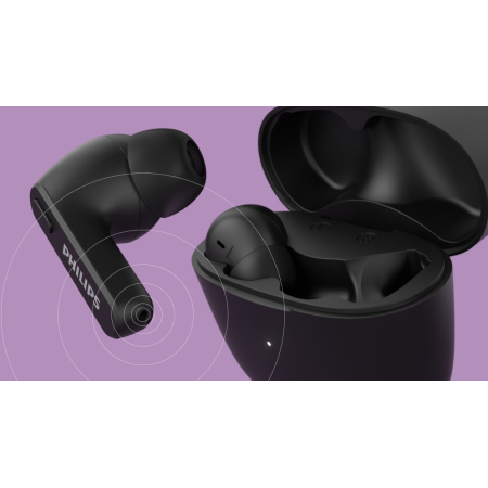 Philips 2000 series TAT2206BK/00 auricular y casco Auriculares True Wireless Stereo (TWS) Dentro de oído Llamadas/Música Bluetoo