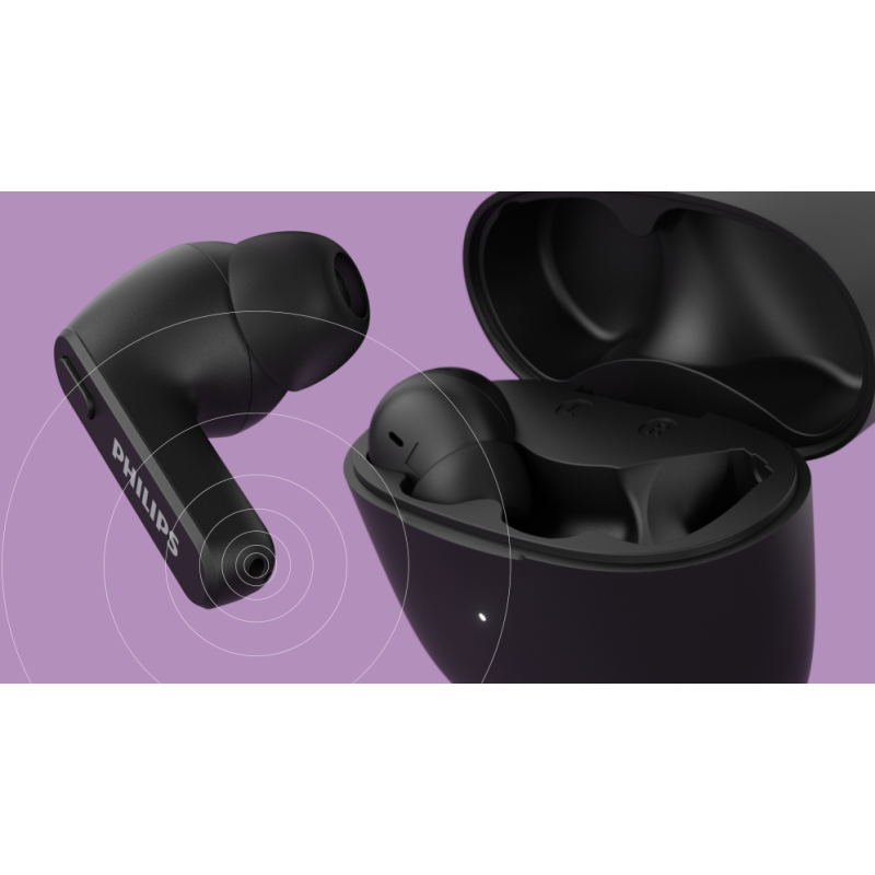 Philips 2000 series TAT2206BK/00 auricular y casco Auriculares True Wireless Stereo (TWS) Dentro de oído Llamadas/Música Bluetoo